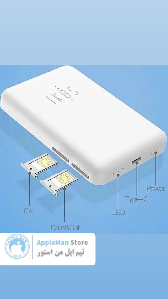 مبدل سیم کارت IKOS K6 دو سیمکارت با کد رجیستری
